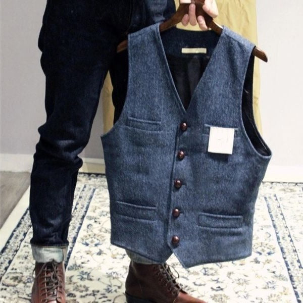 Men's Sleeveless Vintage Vest