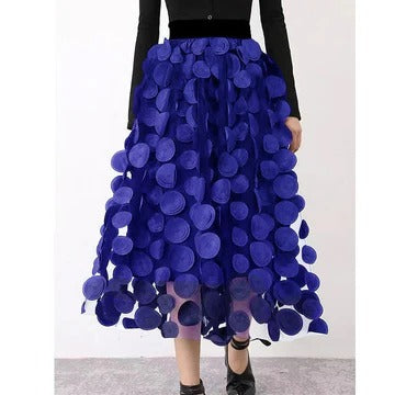 Women’s Polka Dot Tulle Patchwork Skirt