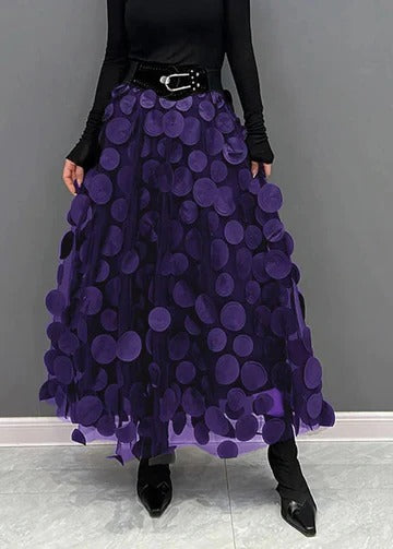 Women’s Polka Dot Tulle Patchwork Skirt