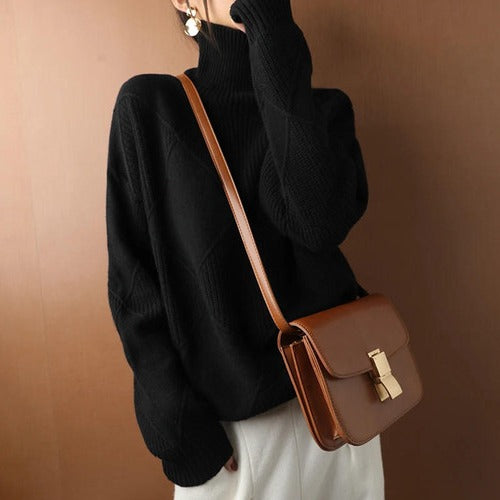 Women’s Turtleneck Long-Sleeve Top