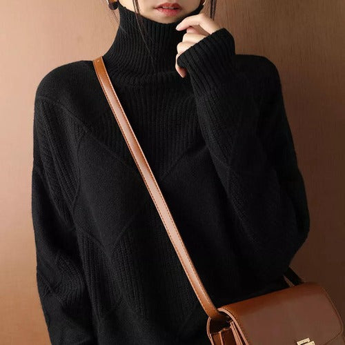 Women’s Turtleneck Long-Sleeve Top