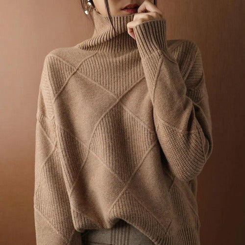 Women’s Turtleneck Long-Sleeve Top