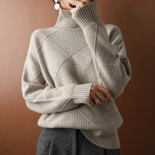 Women’s Turtleneck Long-Sleeve Top