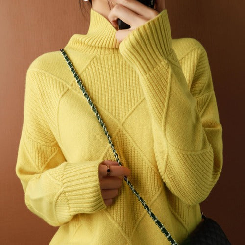 Women’s Turtleneck Long-Sleeve Top