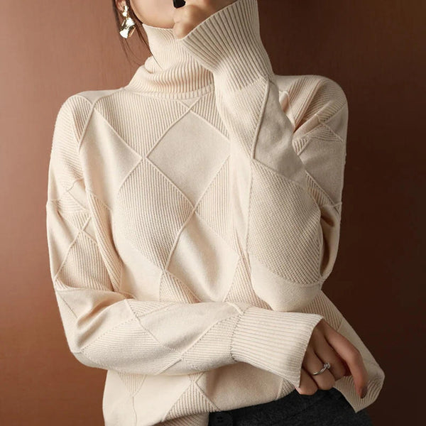 Women’s Turtleneck Long-Sleeve Top