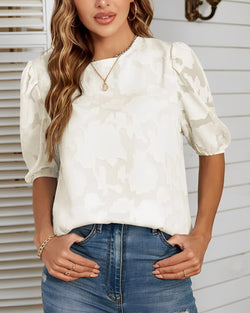 Puff-sleeved shirt