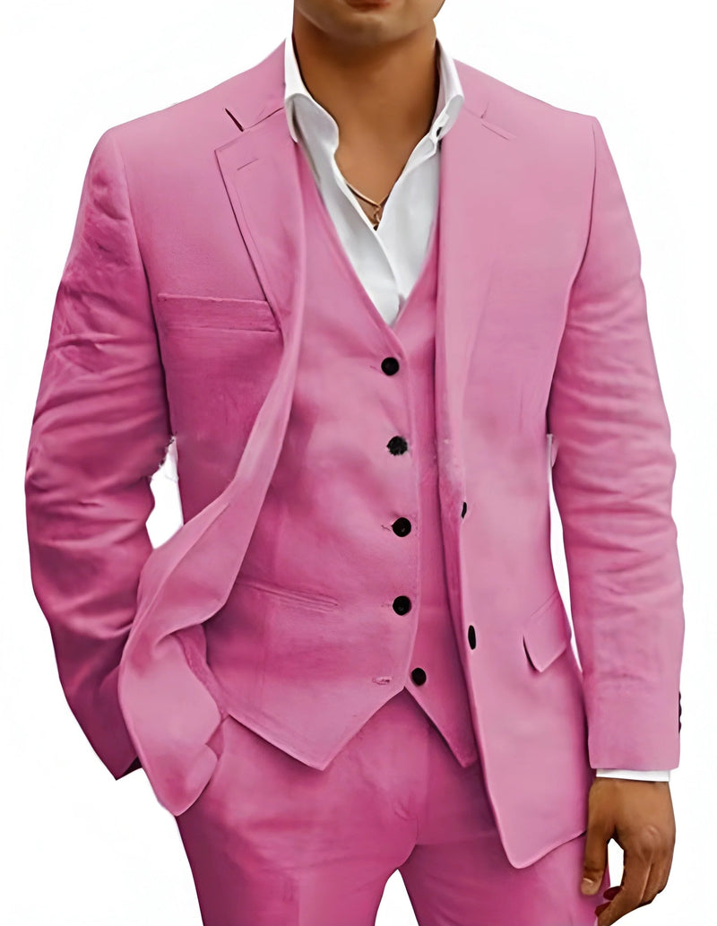 Men’s Three-Piece Summer Suit