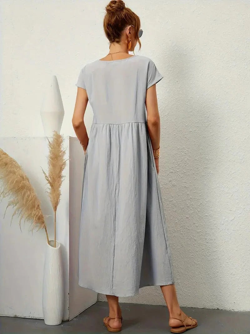 Elegant Women's Dress with Pockets