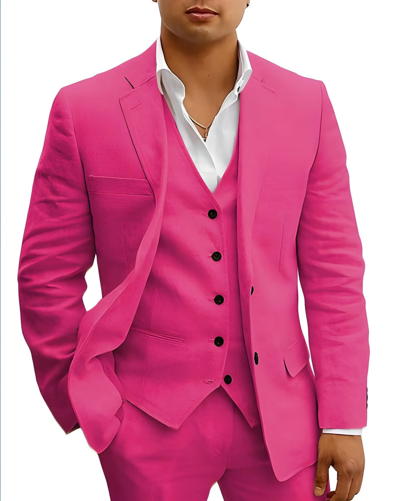 Men’s Three-Piece Summer Suit