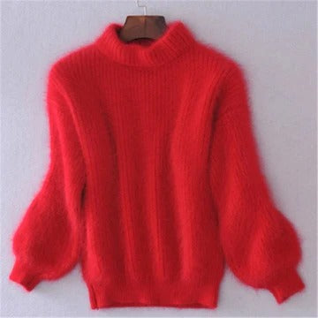 Women’s Solid Color Knitted Sweater