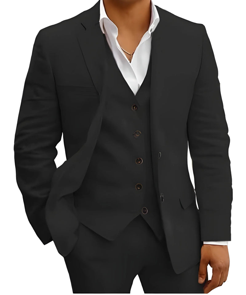 Men’s Three-Piece Summer Suit