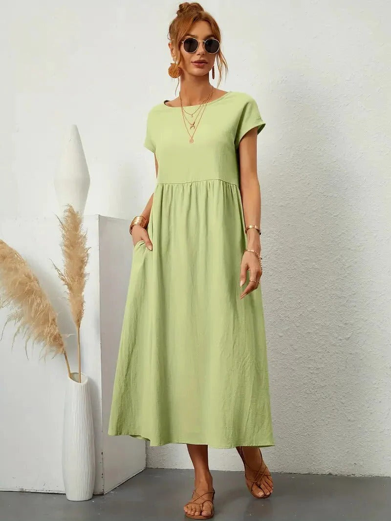 Elegant Women's Dress with Pockets