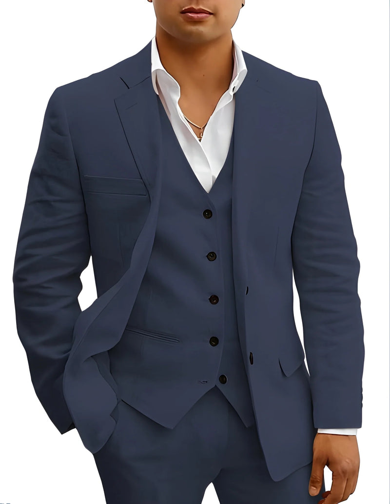 Men’s Three-Piece Summer Suit