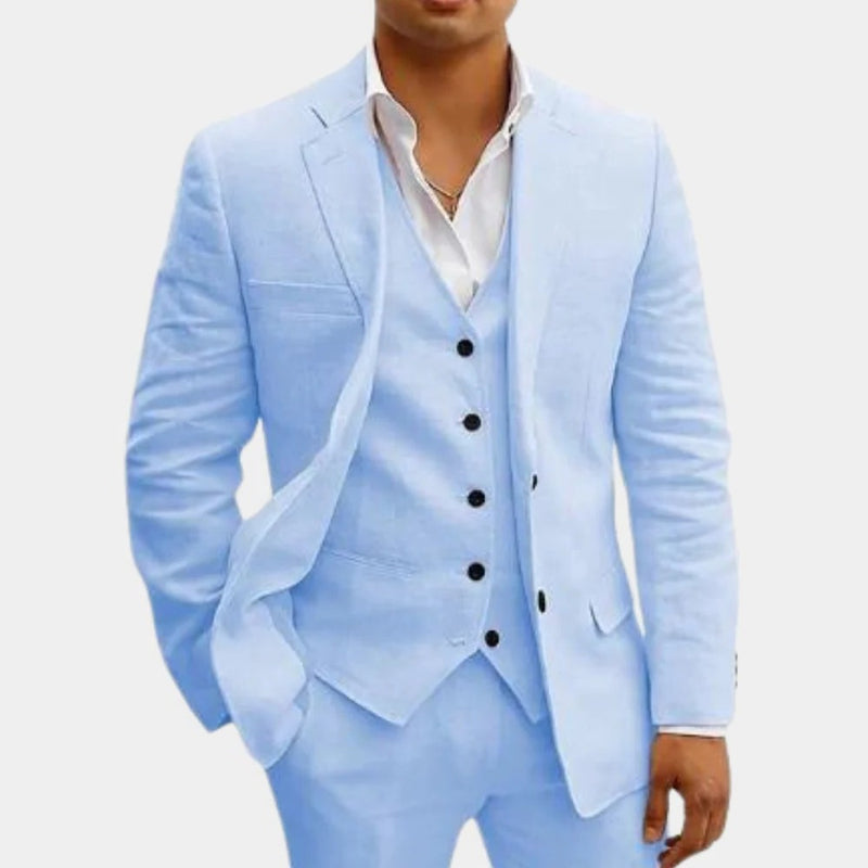 Men’s Three-Piece Summer Suit