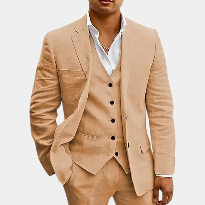 Men’s Three-Piece Summer Suit