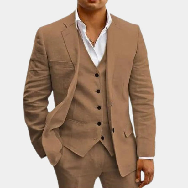 Men’s Three-Piece Summer Suit