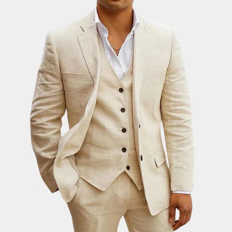 Men’s Three-Piece Summer Suit