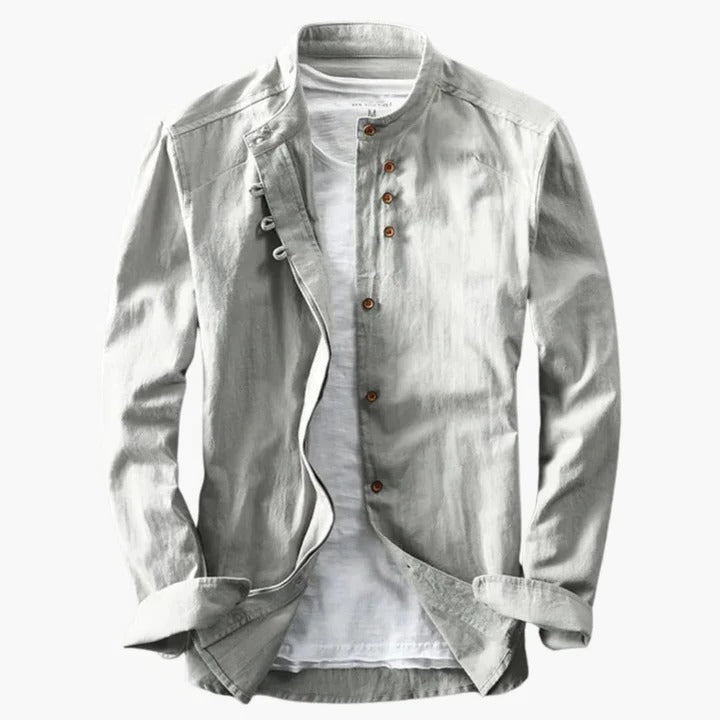 Men's Stand-Up Collar Shirt