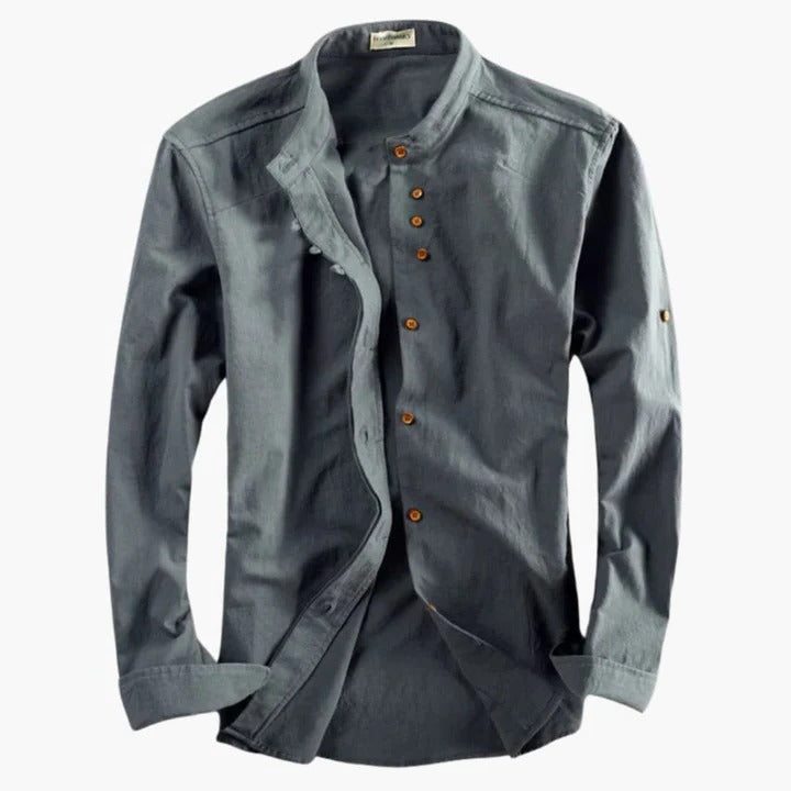 Men's Stand-Up Collar Shirt
