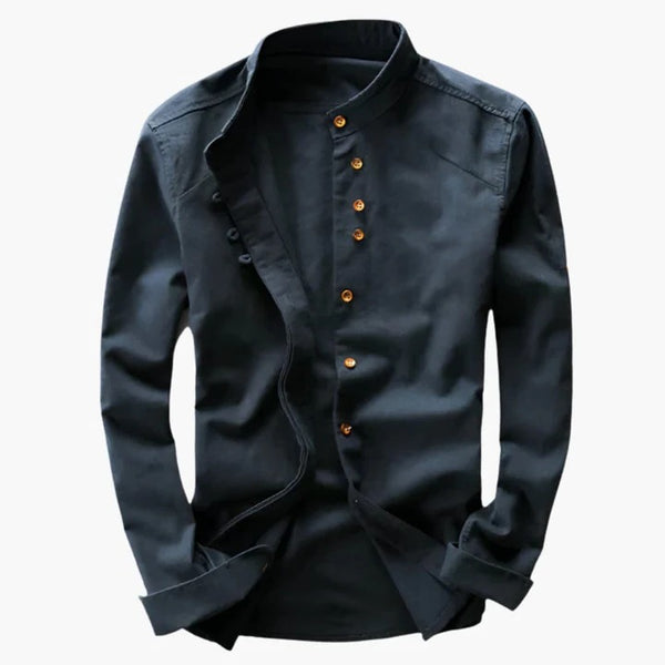 Men's Stand-Up Collar Shirt