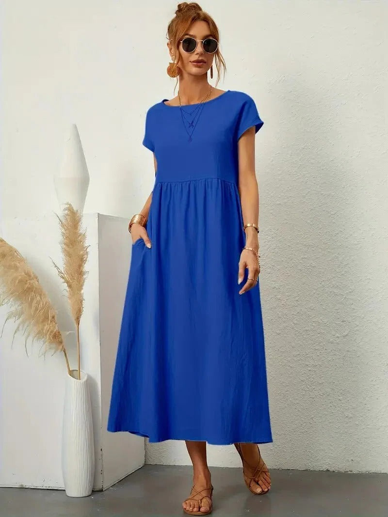 Elegant Women's Dress with Pockets