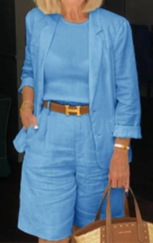 Shorts And Blazer Set For Women