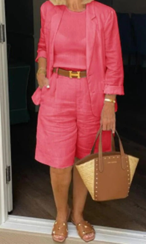 Shorts And Blazer Set For Women