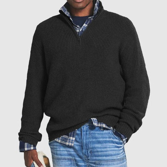 Business Casual Pullover with Zipper