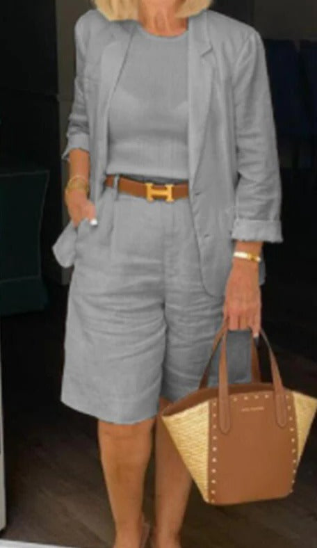 Shorts And Blazer Set For Women