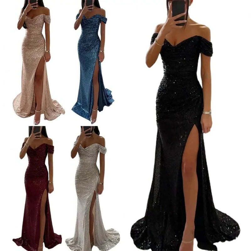 Off-Shoulder Maxi Dress