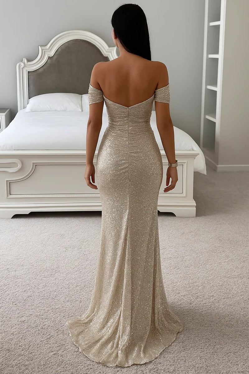 Off-Shoulder Maxi Dress