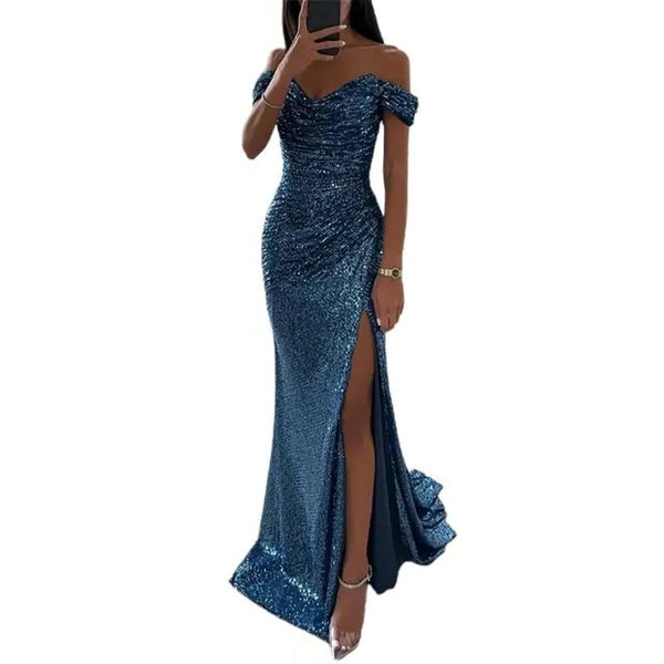 Off-Shoulder Maxi Dress