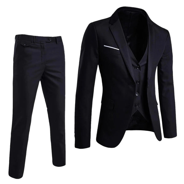 3-piece business suits for men