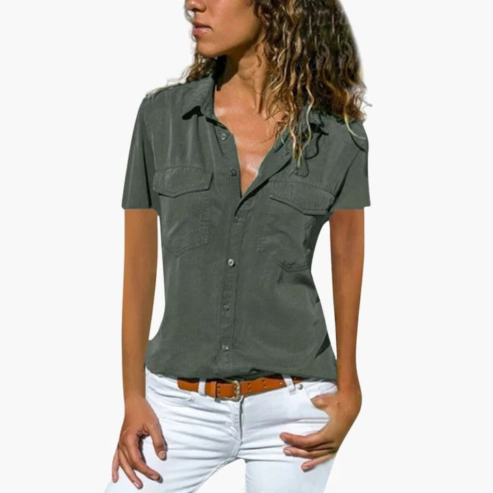 Women’s Short-Sleeve Summer Blouse