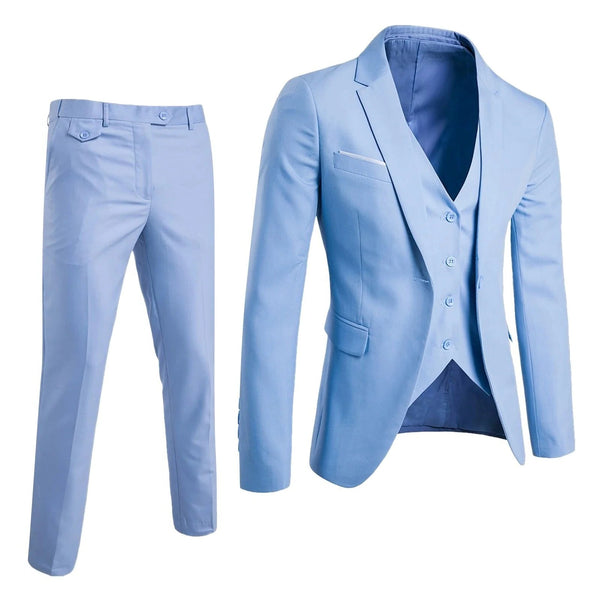 3-piece business suits for men