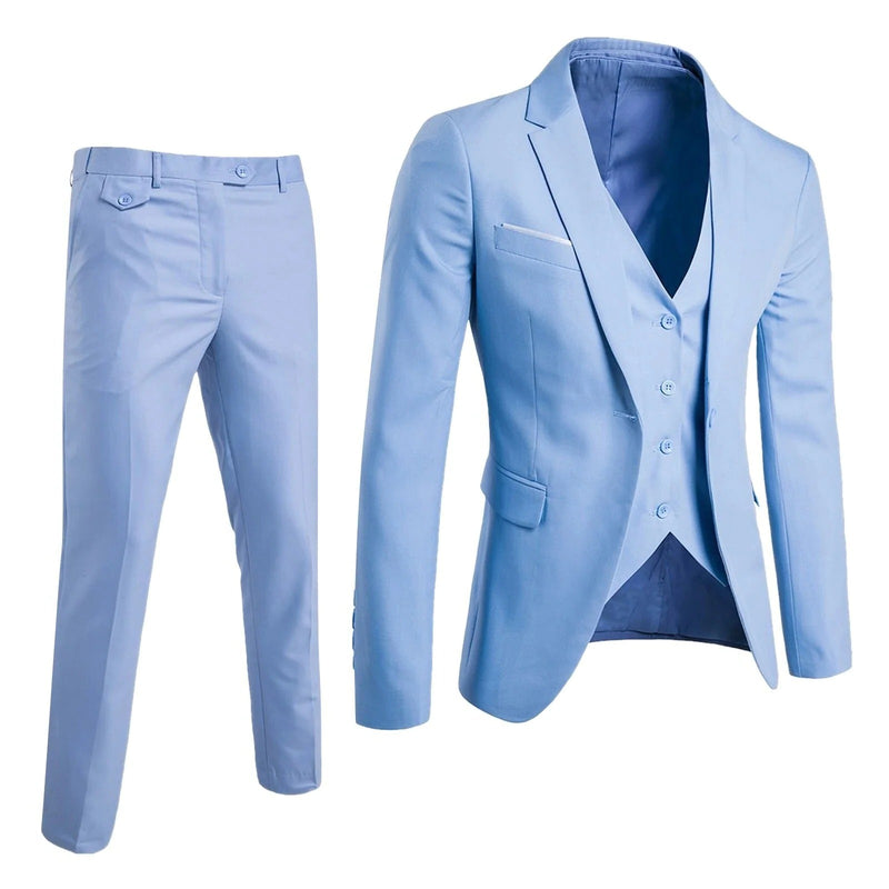 3-piece business suits for men