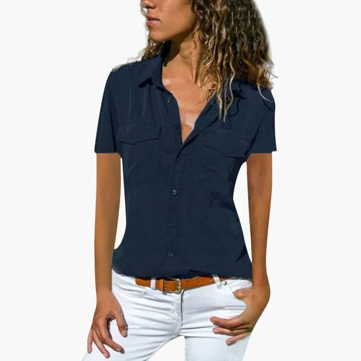 Women’s Short-Sleeve Summer Blouse