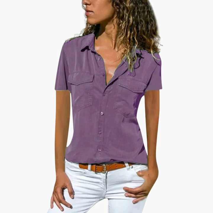 Women’s Short-Sleeve Summer Blouse