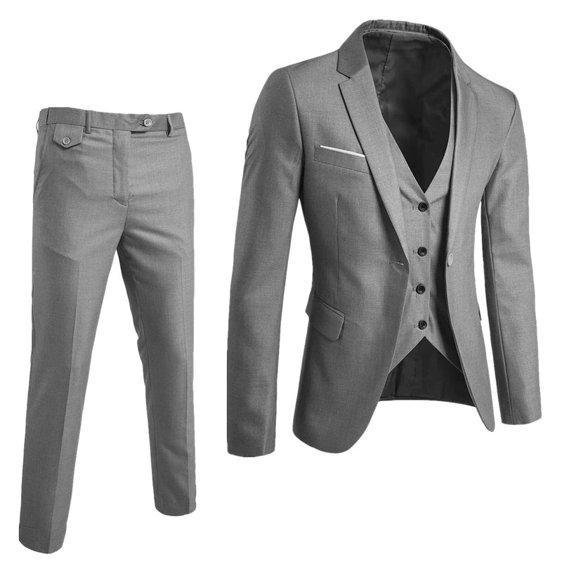 3-piece business suits for men