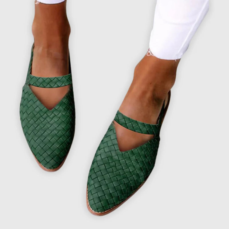 Woven Sandals with Open Design
