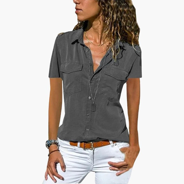 Women’s Short-Sleeve Summer Blouse