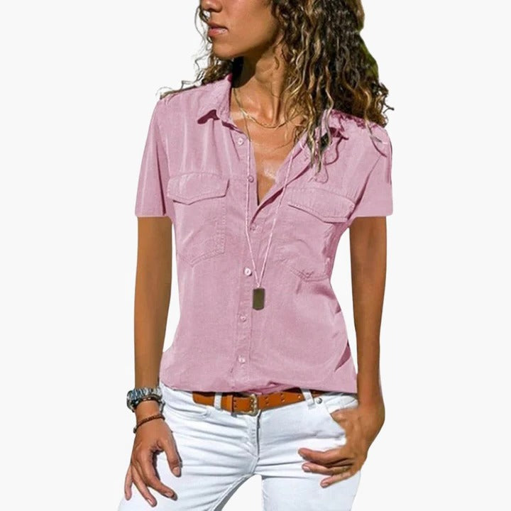 Women’s Short-Sleeve Summer Blouse