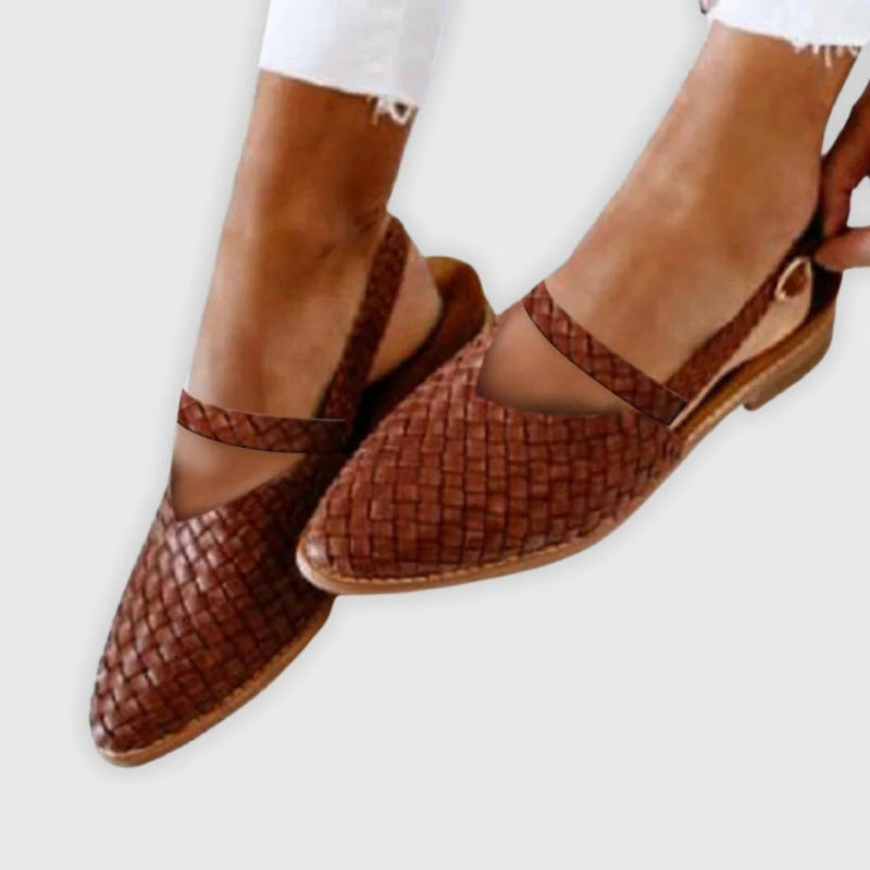 Woven Sandals with Open Design