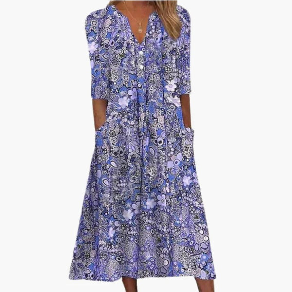 Women’s Boho Midi Dress