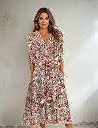 Women’s Boho Midi Dress