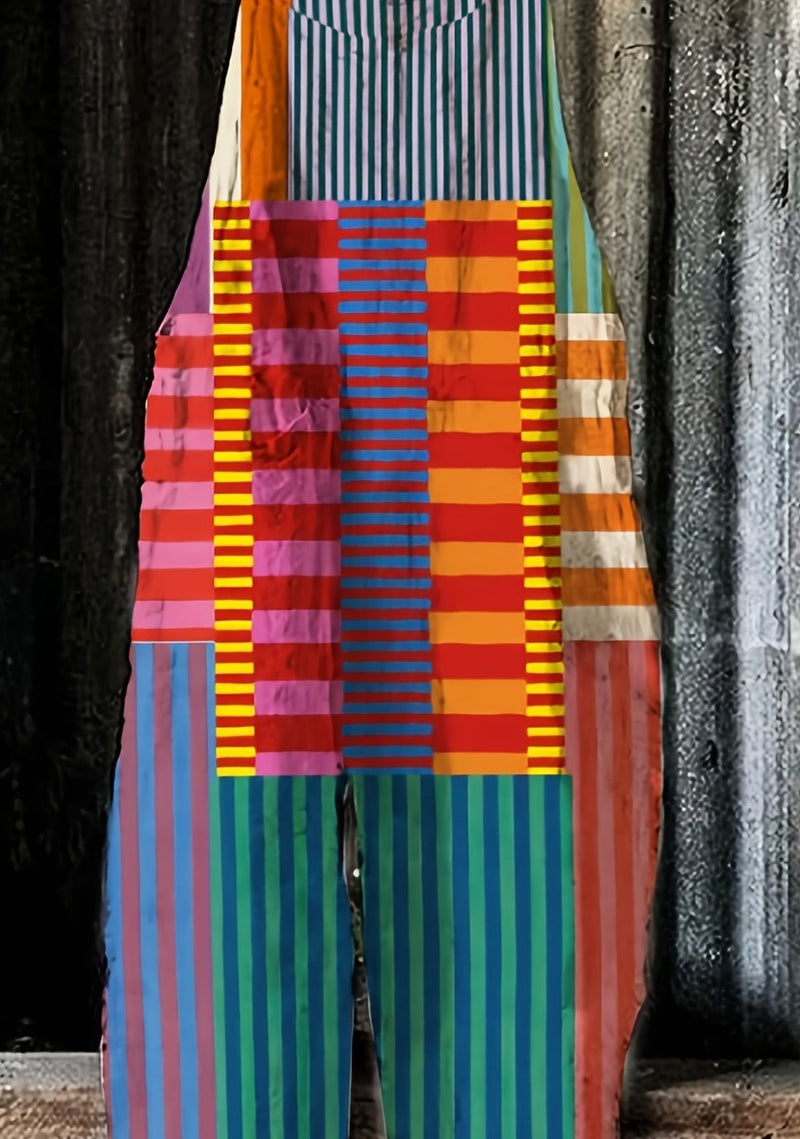 Women’s Abstract Geometric Print Jumpsuit