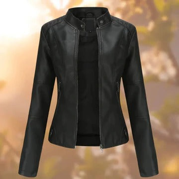 Stand-Collar Statement Jacket