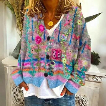 Floral Pattern Pullover