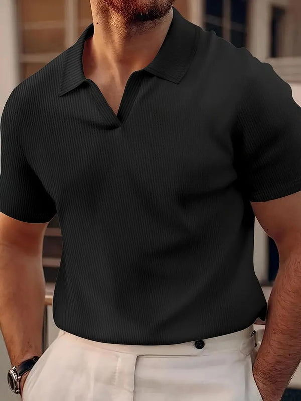Men’s Waffle Polo Shirt