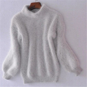 Women’s Solid Color Knitted Sweater